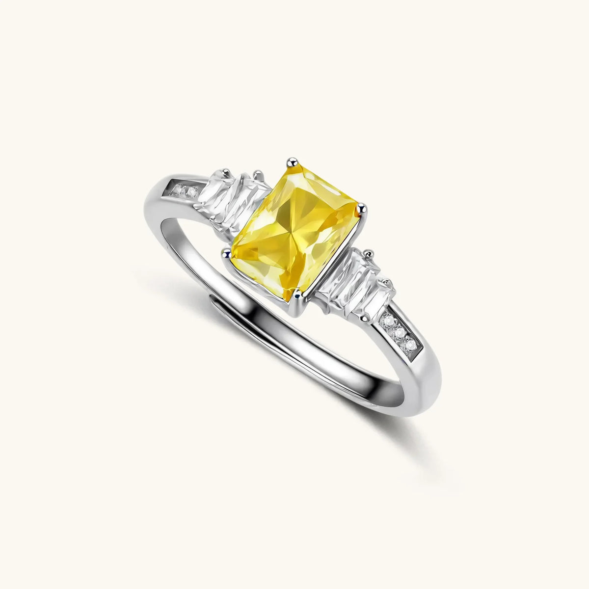Photo 1 — Bague Souveraine du couchant en moissanite