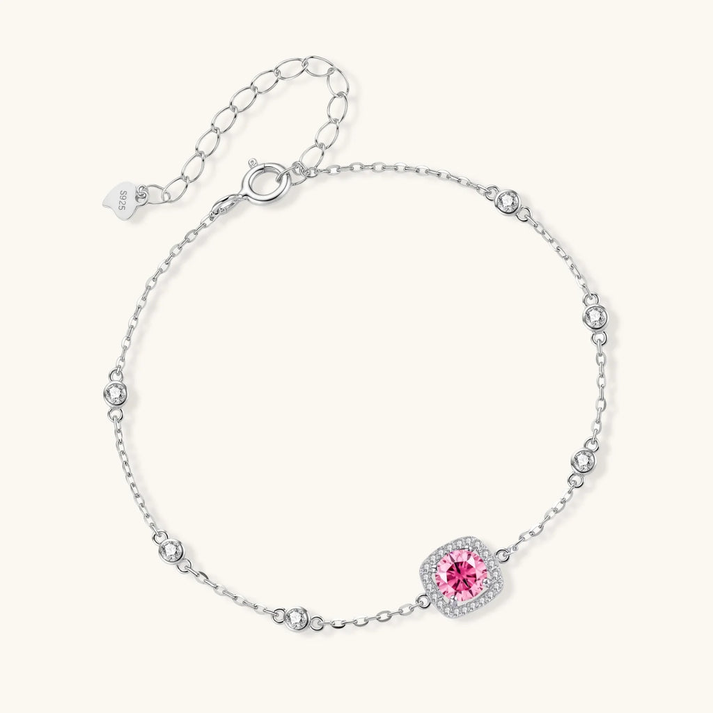 Photo 2 — Bracelet Rêves rosés en moissanite