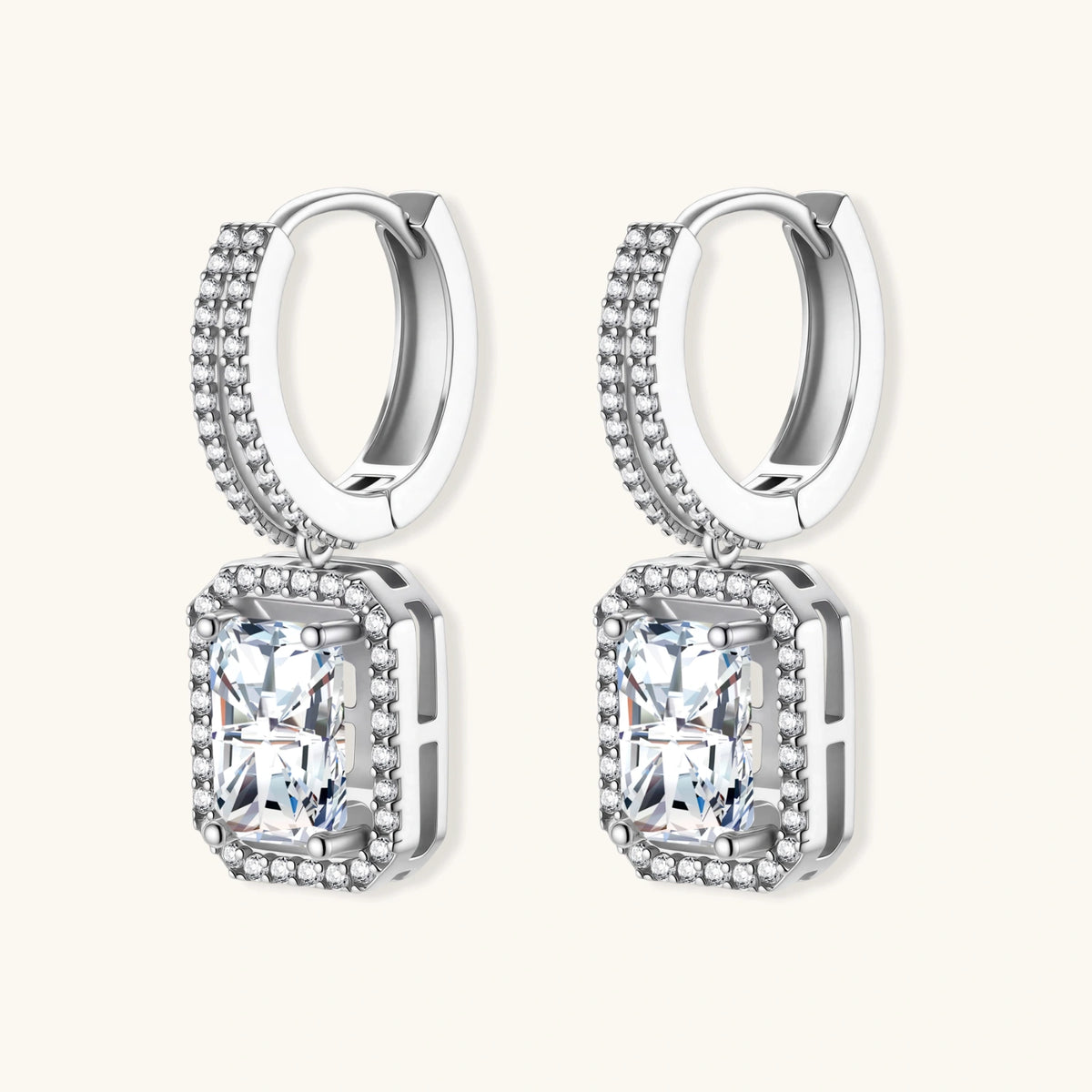 Photo 3 — Pendants en moissanite taille émeraude