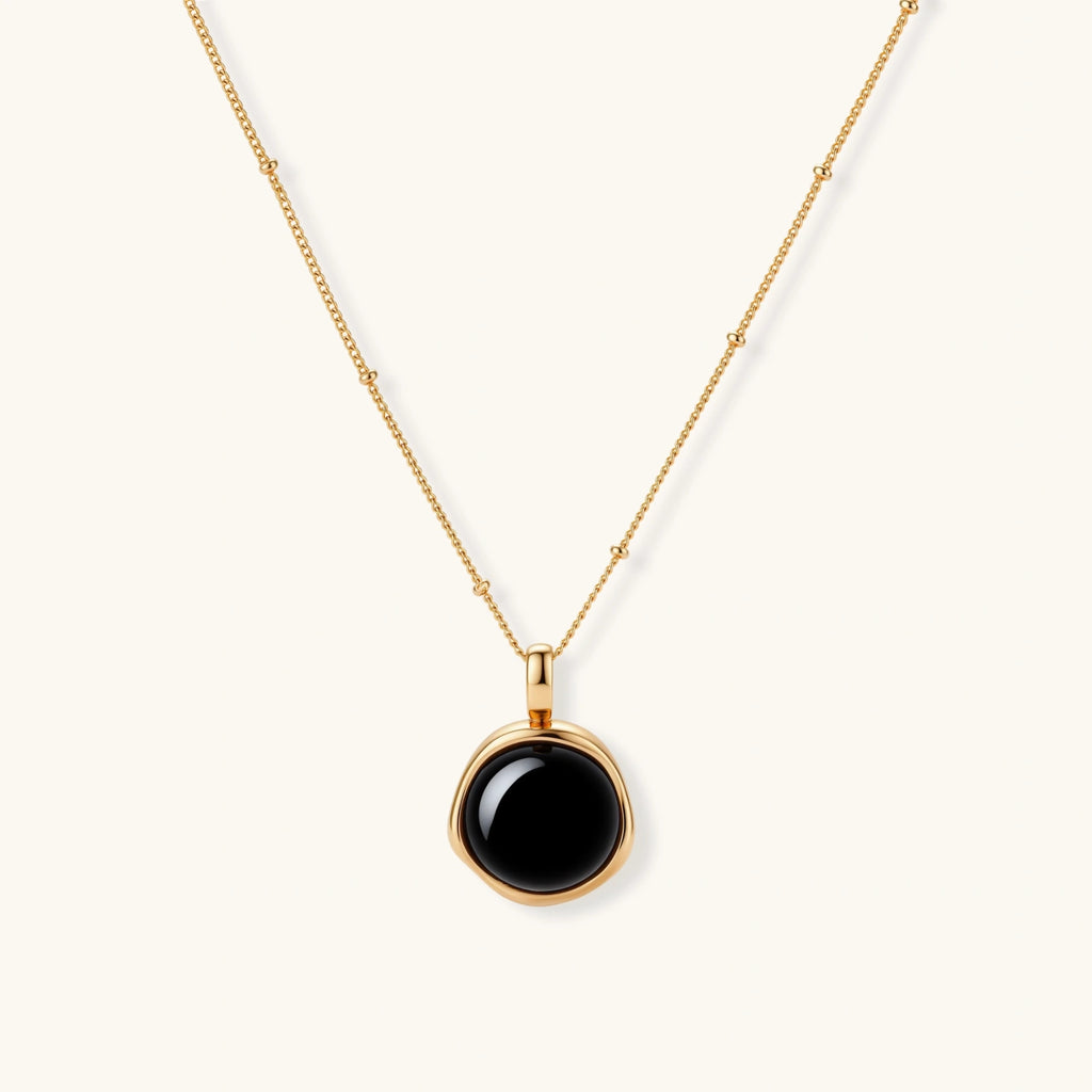 Photo 1 — Collier cercle d’agate Minuit
