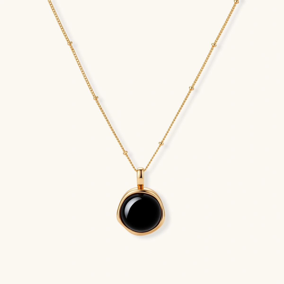 Photo 1 — Collier cercle d’agate Minuit