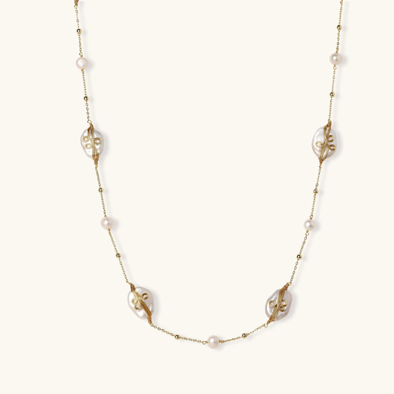 Photo 1 — Collier Jardin de perles baroques