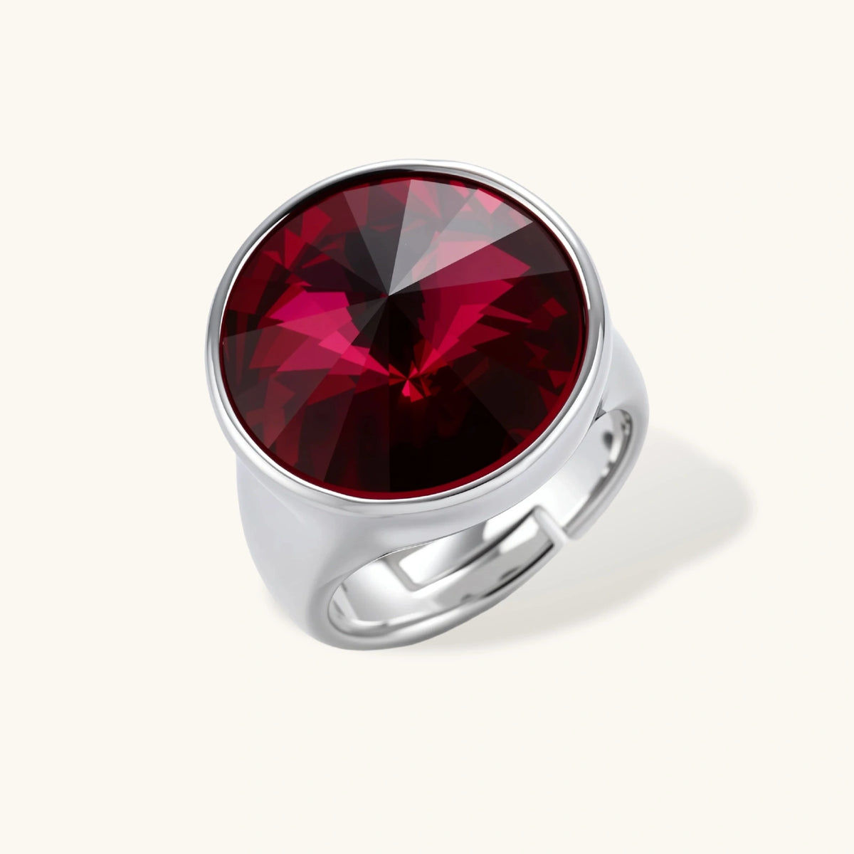 Photo 1 — Bague audacieuse Feu bourgogne