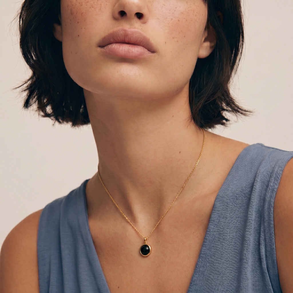 Photo 3 — Collier cercle d’agate Minuit