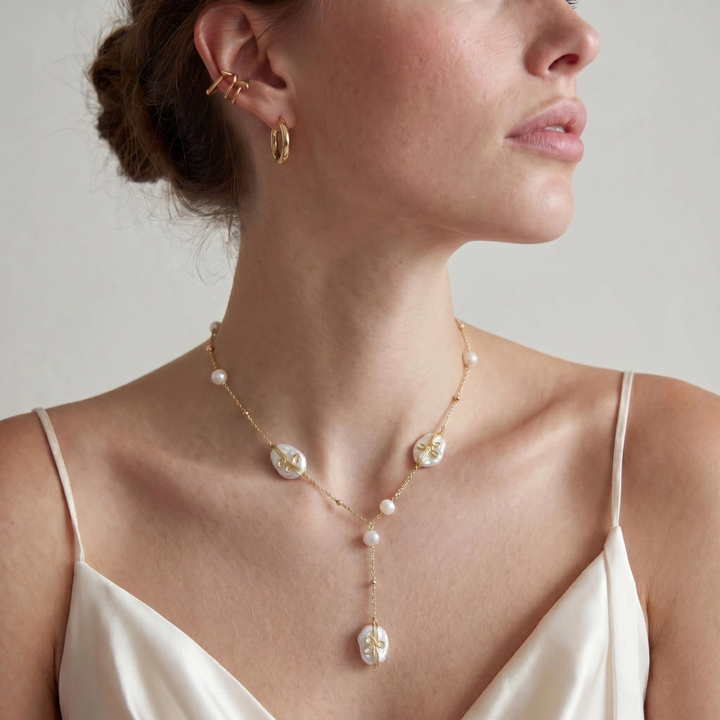 Baroque Pearl Garden Necklace jewelry product image
